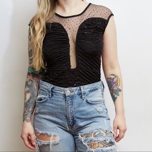 Forever 21 Black Sparkle Top